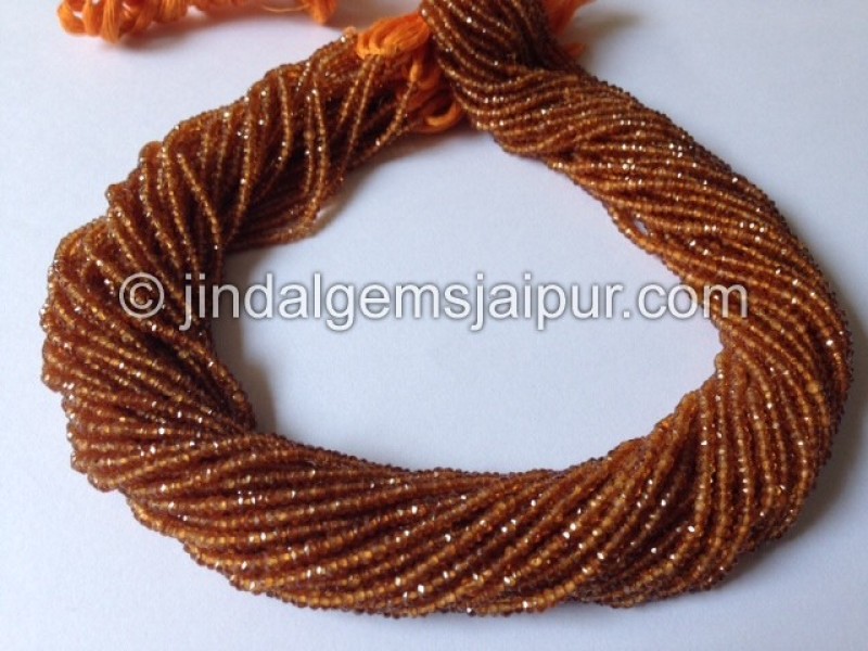 Spessartite Faceted Roundelle Beads